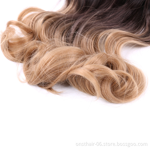 5 Pcs/Set 18" Hairpiece 130g wave 12Clips In False Styling Hair Synthetic Clip In Hair Extensions Heat Resistant